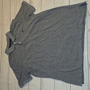 Banana Republic Men's Organic Cotton Pique Polo Gray Size L